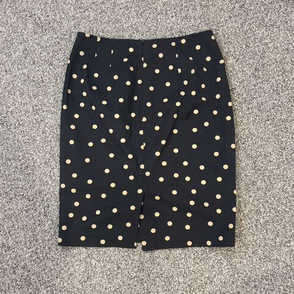 Ann Taylor Black and Cream Polka Dot Pencil Skirt - Picture 7 of 7